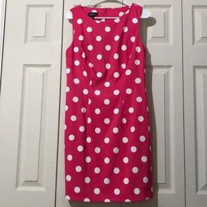 Pink polka dots dress
